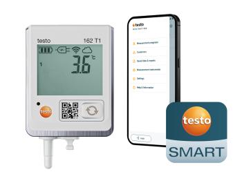 Testo 162 T1 datalogger m/display og intern temp.sensor